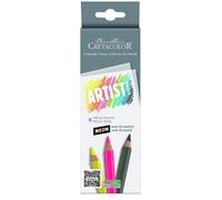 Cretacolor Artist Studio MEGA - Juego de 6 estuches de neón y grafito