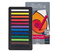 CRETACOLOR Crayones Pastel, Resultado de Color Brillante, Alta Resistencia a la luz, 12 Colores, se Pueden Colorear con Agua, pigmentación Completa, no se engrasan y se corren Suavemente