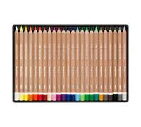 CRETACOLOR Megacolor lápices de color, lápices de artista, lápices de color gruesos, 24 lápices de color, 6,4 mm de diámetro, diseño hexagonal, para pintar y dibujar