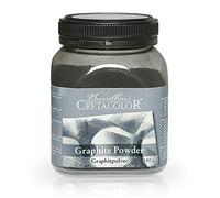 CRETACOLOR polvo de grafito, polvo de artista de alta calidad en envase de plástico, 150 g, dibujo de gran superficie, diseño espacial, se puede colorear con agua