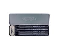 CRETACOLOR Urban Sketching Pocket Set - set de grafito de 7 piezas para llevar, diferentes grados de dureza, sostenible