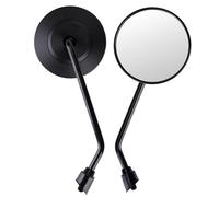 Cretassion Espejos Retrovisores Moto Homologados E9, 1 Par Redondo Espejos Moto Laterales Rotación, EspejosMoto M10 para Scooter ATV Moped Motocicletas Roller