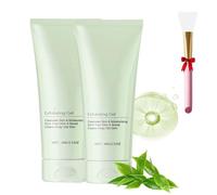 Creteam Exfoliating Gel,Exfoliating Gel Moisturizing Cleanses Skin Give, Face And Body Exfoliating Scrub, Deep Cleansing Scrubber, For Men And Women (2Pcs, Same size)
