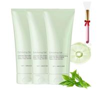 Creteam Exfoliating Gel,Exfoliating Gel Moisturizing Cleanses Skin Give, Face And Body Exfoliating Scrub, Deep Cleansing Scrubber, For Men And Women (3Pcs, Same size)