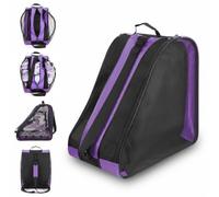 Cretosou Bolsa de Patines Patine Roller, Mochila Patines en Linea | Bolsa Patines 4 Ruedas con Correa de Hombro Ajustable 3 Compartimentos, Adecuado para Mujeres Hombres Adultos Y Niños