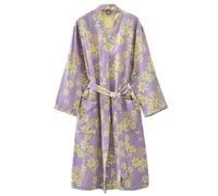 CRETUAO Bata de Gasa de algodón para Mujer, Bata de baño Tipo Kimono japonés, Pijama Jacquard Moda,camisón,Yukata vaporizadora,Traje Sauna,Ropa Dormir,Púrpura,XXL
