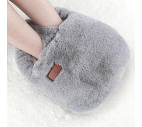 CRETUAO Calienta Pies Electrico Calentadores Calientapies Calefactor Zapatillas Calefactables Control de Temperatura Inteligente de Dos Niveles Terciopelo Suave