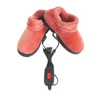 CRETUAO Zapatillas Calefactables Termicas Calentador de Pies Electrico Calentadores Calentamiento RáPido Durante 50 Horas Con Una Sola Carga y Dos Niveles,Pink a,29(40 41)