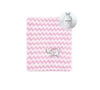 CREVENT - Manta para bebés Suave, Ligera, cómoda y cálida Ideal para recién Nacidos y niños pequeños, válida para Verano y Primavera (Estampado Rosa con Elefantes, 75 x 100 cm)