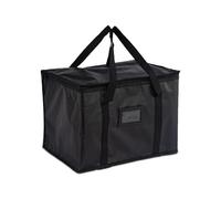 Crevice Bolsa térmica térmica para el almuerzo, a prueba de fugas, reutilizable, para hombres y mujeres, trabajo, escuela, picnic, viajes, entrega de alimentos (16 L, negro)