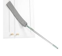 Crevice Cleaning Brush, Washable Duster Tool, Microfiber Bed Cleaner, Slim Flexible Handle, Reusable Lint Remover, Deep Reach, Perfect for Furniture, Kitchen, Floor, Stove, 38.78x0.87x3.35 inches