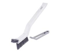 Crevice Cleaning Tool, Grout Cleaner Brush, Multi Coating Scrubber Tool, Narrow Space Dirt Remover, Household Deep Cleaning Accessory for Bathroom Kitchen Window Faucet Toilet Vehicle Blue, White