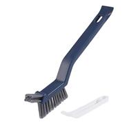 Crevice Cleaning Tool, Grout Cleaner Brush, Multi Coating Scrubber Tool, Narrow Space Dirt Remover, Household Deep Cleaning Accessory for Bathroom Kitchen Window Faucet Toilet Vehicle Blue, White