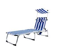 CREVICOSTA QUALITY MARK MARCAS DE CALIDAD - Arena 1004 - Tumbona de Playa con TOLDO, Plegable y reclinable. 4 Posiciones (Marinera)