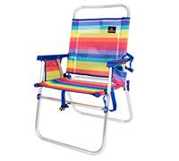 CREVICOSTA QUALITY MARK MARCAS DE CALIDAD - AZAHAR 28082 - Silla de Playa Plegable con reposabrazos. Fija, sin Posiciones (Orgullo)
