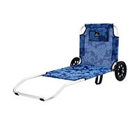 CREVICOSTA QUALITY MARK MARCAS DE CALIDAD - Carrito 5001 - Silla-Carrito de Playa. Plegable, abatible y 6 Posiciones (Flowers)