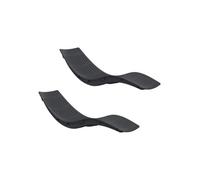 CREVICOSTA QUALITY MARK MARCAS DE CALIDAD - Havana - Lote de 2 Tumbonas de Resina para jardín y Piscina (Antracita)