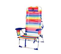 CREVICOSTA QUALITY MARK MARCAS DE CALIDAD - Lavanda 12009 - Silla de Playa Plegable con reposabrazos y 7 Posiciones de Descanso. (Orgullo)
