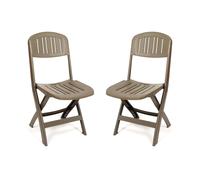 CREVICOSTA QUALITY MARK MARCAS DE CALIDAD - Lote de 2 Sillas Bali Taupe