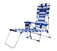 CREVICOSTA QUALITY MARK MARCAS DE CALIDAD - Masaje 12010 - Silla de Playa Tipo Masaje. Plegable y abatible, con reposabrazos y 9 Posiciones (Marinera)