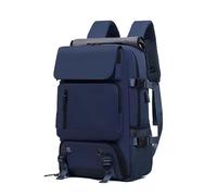 CREVICOSTA QUALITY MARK MARCAS DE CALIDAD - Mochila multifunción de tela Oxford con múltiples compartimentos. Diseño ergonómico y transpirable para viajes (Azul Marino)