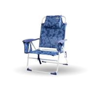 CREVICOSTA QUALITY MARK MARCAS DE CALIDAD - Nautilus 2108 - Silla de Playa Plegable con Nuevo cojín ergonómico y Nueva Nevera incorporada. 8 Posiciones (Flowers)