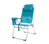 CREVICOSTA QUALITY MARK MARCAS DE CALIDAD - Palmera 2081-3 - Silla de Playa Plegable con reposabrazos, y 8 Posiciones. con Nuevo cojín ergonómico y Nueva Nevera incorporada. Textilene (Turquesa)