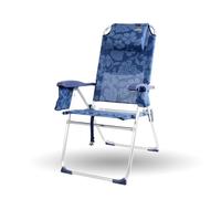 CREVICOSTA QUALITY MARK MARCAS DE CALIDAD - Palmera 2081-3 - Silla de Playa Plegable con reposabrazos, y 8 Posiciones. con Nuevo cojín ergonómico y Nueva Nevera incorporada. Textilene (Flowers)