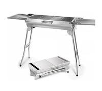 CREVICOSTA QUALITY MARK MARCAS DE CALIDAD - Parrilla grande de doble asa (acero inoxidable) open 112 * 30 * 71cm. fold: 60 * 30 * 18cm