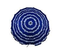 CREVICOSTA QUALITY MARK MARCAS DE CALIDAD - Sombrilla 240 cm con Espiral y Poste de Recorrido Total. Protección total contra los Rayos UV. 16 Varillas (Náutica)