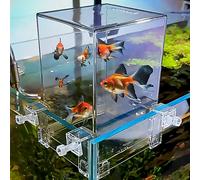 Crevyteg Tanque de peces de presión negativa transparente, extensor aéreo de torre de peces acrílico, aumenta el área de actividad de peces, decoración de acuario para paisajismo ecológico, cómodo