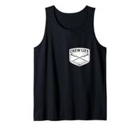 Crew Life United by The Oar Rowing Team Lema Row Diciendo Camiseta sin Mangas