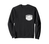 Crew Life United by The Oar Rowing Team Lema Row Diciendo Sudadera