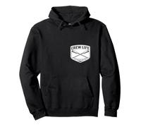 Crew Life United by The Oar Rowing Team Lema Row Diciendo Sudadera con Capucha