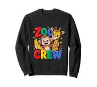 Crew Zoo - Camiseta divertida para niños, diseño de jirafa y mono Sudadera