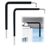 Crewell 2 herramientas de ajuste de ventana con película termorretráctil llave Allen de 4 mm, cabeza esférica de 4 mm y llave de ajuste Torx TX15 para ajustes de ventanas, puertas y ventanas