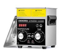 CREWORKS 2L 60W Limpiador Ultrasónico Profesional con Calentador y Temporizador Limpiador de Ultrasonidos de Acero Inoxidable Máquina de Limpieza Ultrasónica para Joyas, Reloj y Gafas