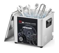 CREWORKS Limpiador Ultrasónico Industrial 15L, Limpiador Ultrasonidos 360W 33kHz,Temporizador y Temperatura Ajustables Potencia de Calentamiento de 450W