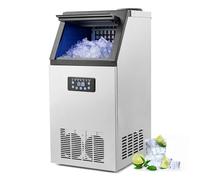 CREWORKS Máquina para Hacer Hielo 59KG/24H Máquina de Hielo Industrial 36PCS con Capacidad de Almacenamieto 10KG Máquina de Cubito de Hielo para Restaurante y Cafetería