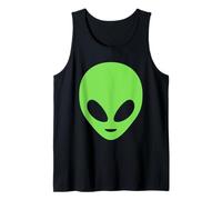 Creyentes de ovnis y fanáticos del Espacio en el Bolsillo con Estampado de Cabezas de alienígenas Camiseta sin Mangas