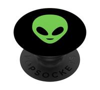 Creyentes de ovnis y fanáticos del Espacio en el Bolsillo con Estampado de Cabezas de alienígenas PopSockets PopGrip Adhesivo