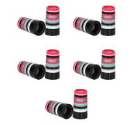 CRFFZ 10 casquillos profesionales de golf para ejes paralelos cónicos de 0.35 pulgadas, hierro cónico a rayas coloridas