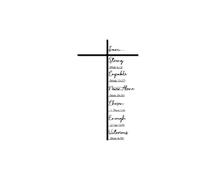 CRFFZ Arte de pared de cruces con Escrituras para un espacio de vida pacífico, Jesús, cruces, decoración, regalo católico, decoración religiosa para el hogar