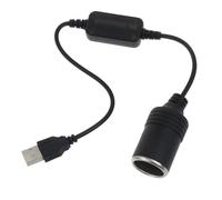 CRFFZ Cable adaptador de enchufe USB a de 35cm, 5V a 12V, grabadora de conducción de energía móvil, Cable de refuerzo USB a Cable adaptador