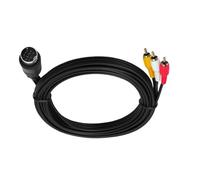 CRFFZ Cable adaptador S de video a 3RCA con conector DIN de 10 pines, cable de alta definición para transmisión estable, ajuste auditivo flexible