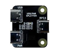 CRFFZ Distribución eficiente de energía USB/Power Splitter para RPI BliKVM y KVM sobre distribuidor tipo C macho y hembra