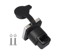 CRFFZ Módulo Conector de Montaje en Panel RJ45 Cat6, Adaptador de extensión de fijación roscada a a través del Conector de Panel Gigabit Ethernet