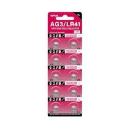 CRFFZ Pilas de botón AG3 de 1, 55 V SR41 192 L736 384 SR41SW CX41 LR41 392 Moneda de celda para lámparas Relojes Cámaras Relojes y más Batería ecológica