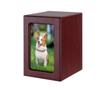 CRFFZ Urnas conmemorativas para perros, ataúd cinerario de madera para perros, cenizas, caja funeraria para perros