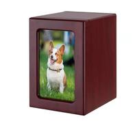 CRFFZ Urnas conmemorativas para perros, ataúd cinerario de madera para perros, cenizas, caja funeraria para perros